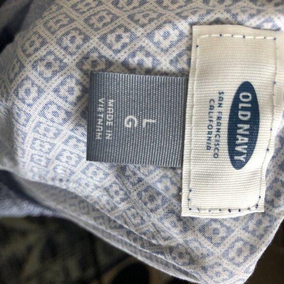 Old Navy L Dress Sleeveless Spagehtti Adjustable Strap Geometric All Over Print - Picture 6 of 6